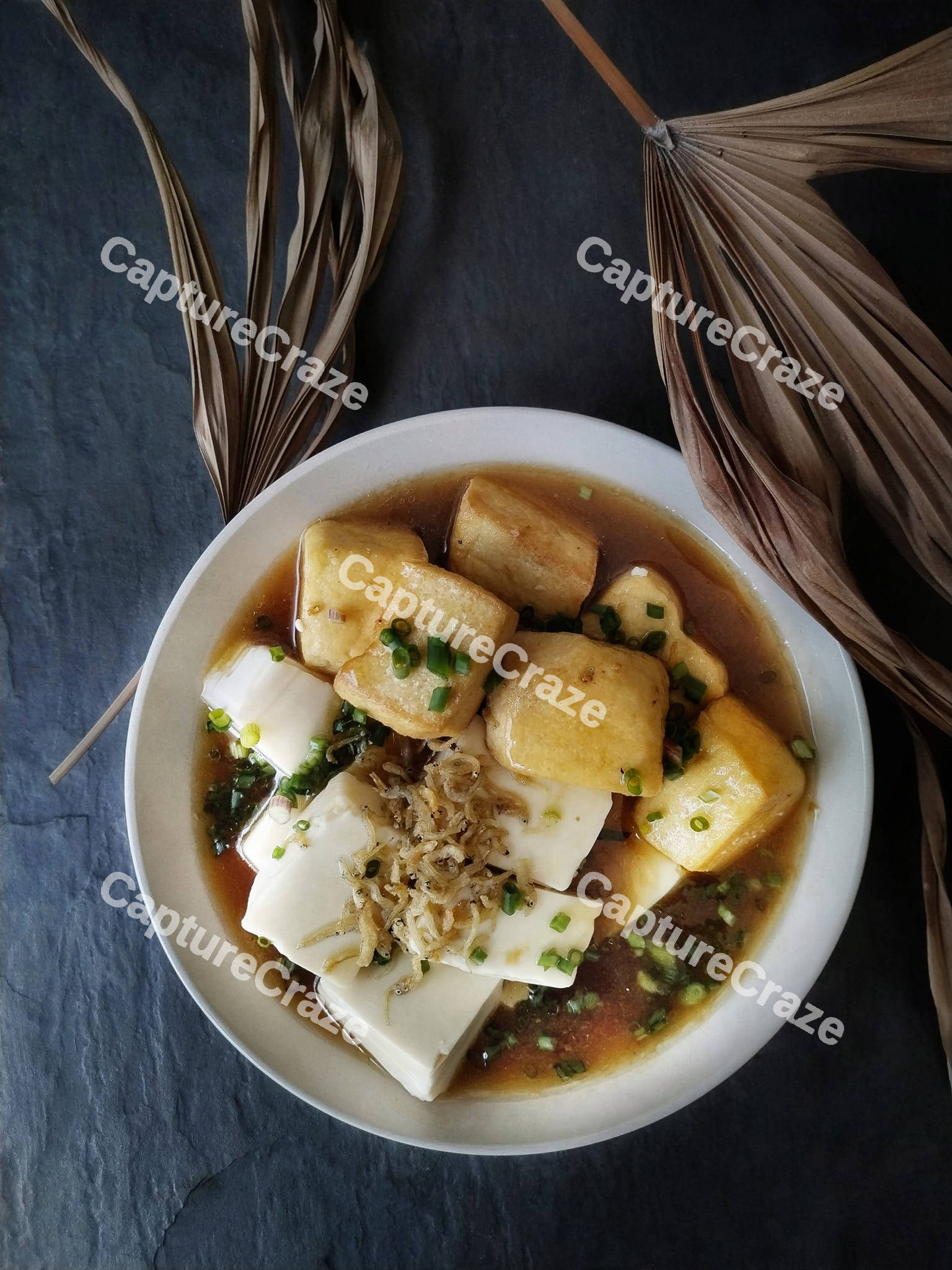 Tofu soup in Black Bean Sauce